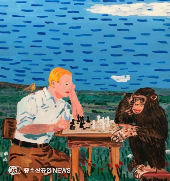 동물원 밖 동물원 주요전시작품(스페인 작가 Check mate(Cesc Abad))