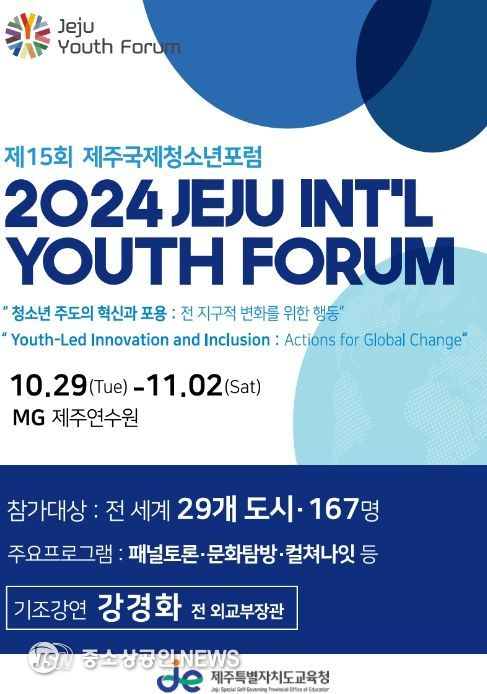 제15회 제주국제청소년 포럼 포스터