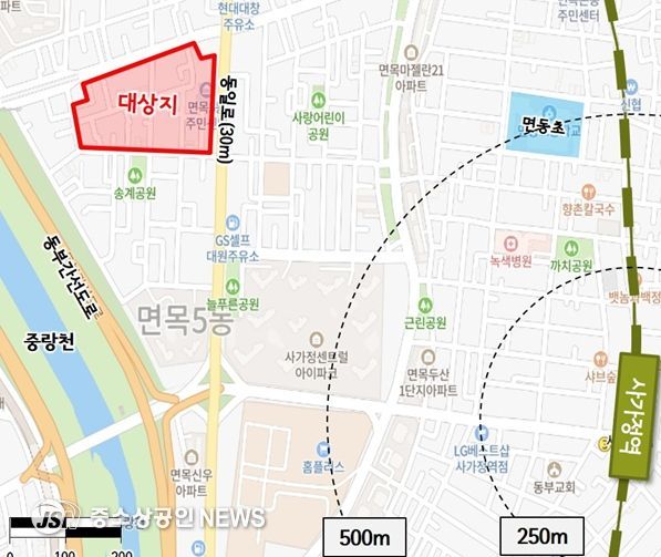 ‘24년 제6차 재개발 후보지 선정구역 현황-(중랑구) 면목동 174-1