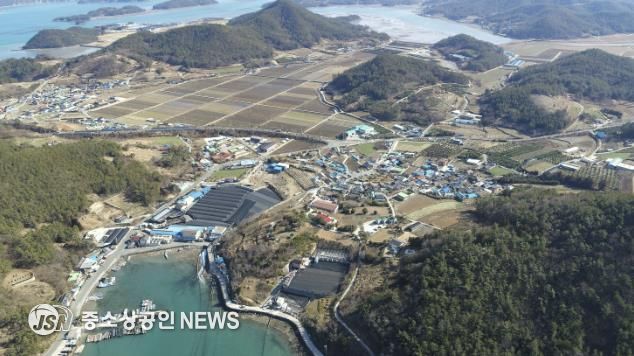 사업 대상지인 완도군 고금면 가교리 일대 전경