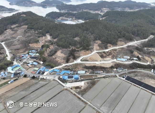 완도군 약산면 우두 마을 밭 전경