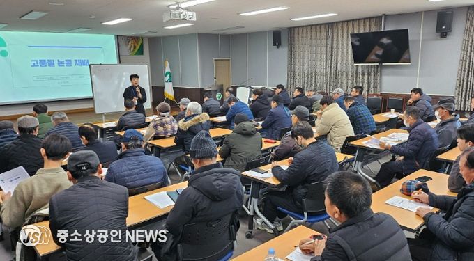 함평군, 논콩 재배농가 맞춤형 기술 교육 ‘호응’
