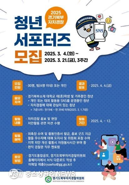 2025 경기북부자치경찰 청년 서포터즈 모집