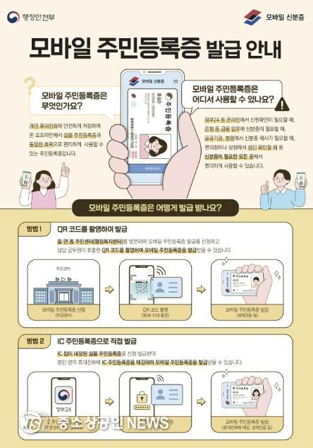 담양군, 모바일 주민등록증 발급 본격 시행