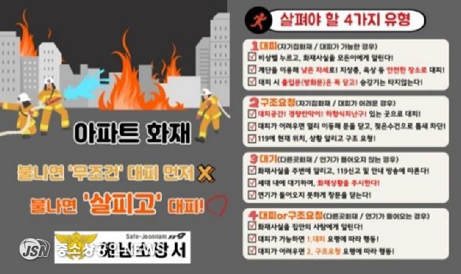 아파트 화재예방대책 홍보