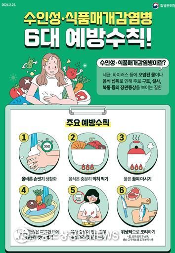 여수시, 수인성·식품매개감염병 예방 당부