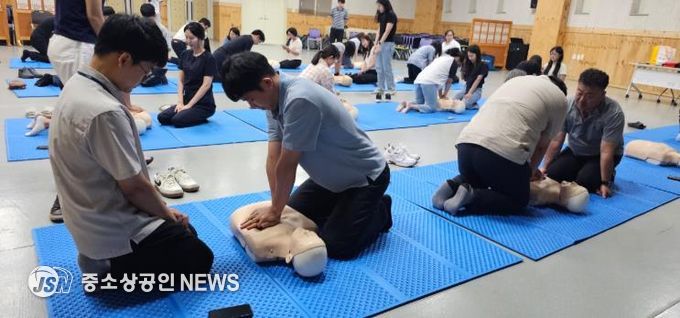 장수군,‘실습 중심 심폐소생술 등 응급처치 교육’실시