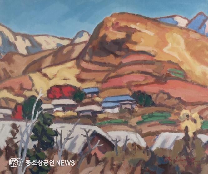 오지호 추경 1953 캔버스에 유채 50x60cm 광주시립미술관 소장