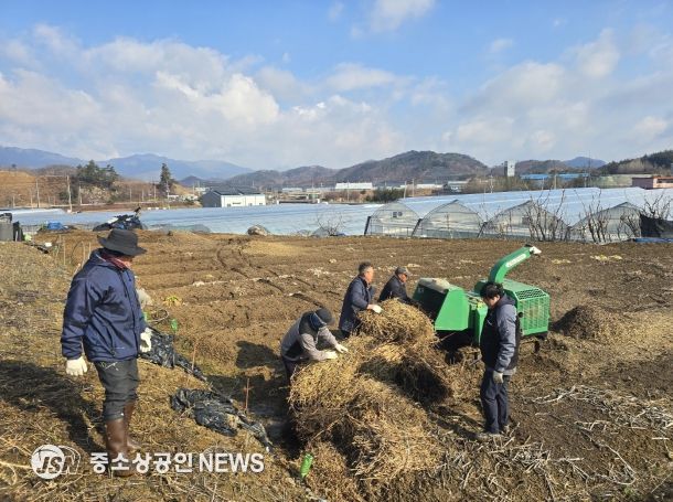 진안군, 하반기 영농부산물 파쇄 지원 접수