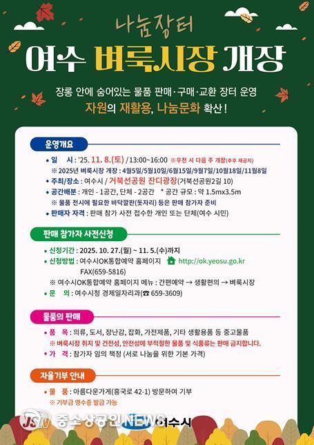 ‘제6회 여수벼룩시장’ 포스터