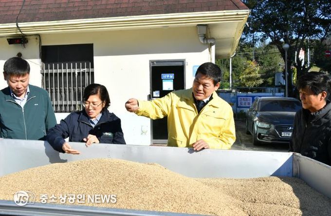 정철원 담양군수, 공공비축미 산물벼 수매현장 방문