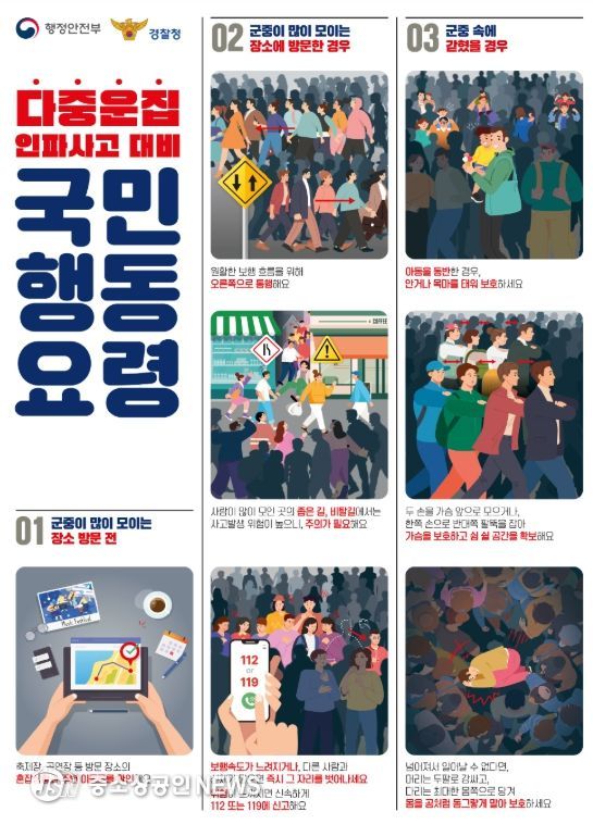 다중운집인파사고 대비 국민행동요령