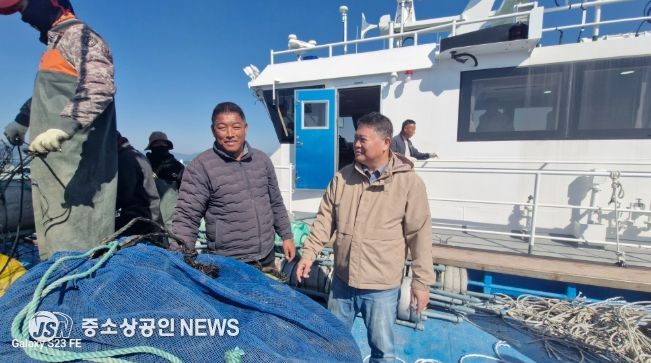 노영환 장흥 부군수, 해조류 양식장 현장 방문