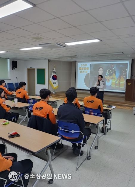 강진소방서, 구급대원 역량강화 특별교육 실시