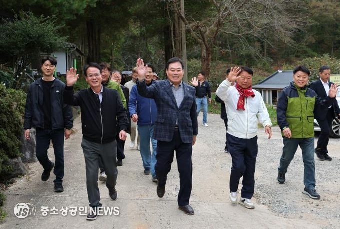 지난 8, 9일 진행된 물맞이골 숲 걷기 및 체험행사