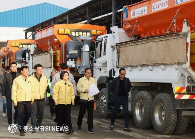 김보라 시장, 제설작업장 점검…현장 대응력 높인다