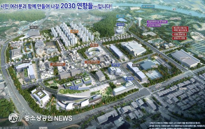 순천시 연향들 도시개발사업 조감도