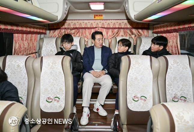 포천시-포천교육지원청, 학생통학 순환버스 ‘포춘버스’ 현장 점검실시