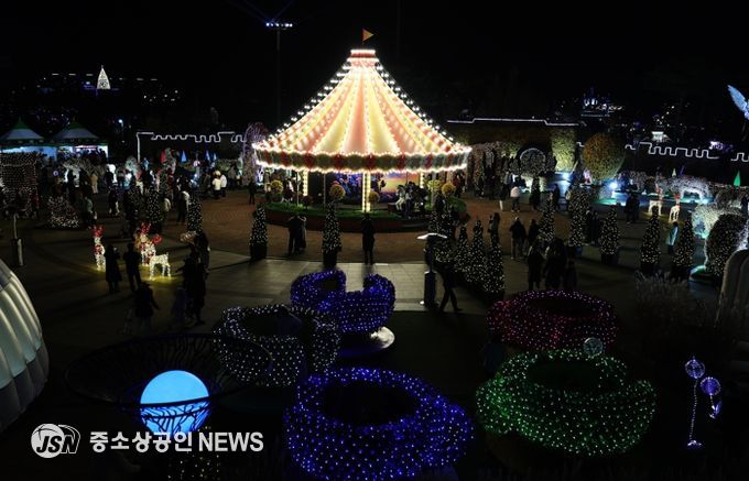 함평 겨울빛축제 함평엑스포공원 전경