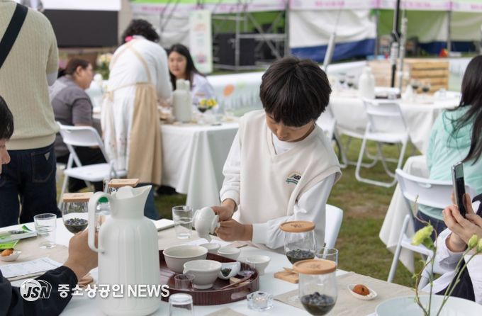 보성다향대축제, 문화체육관광부 ‘로컬 100’ 선정_보성다향대축제에서 오후의 차밭을 즐기고 있다