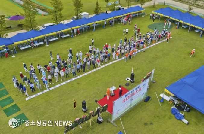 2025년 9월 진행된 제1회 적벽배 파크골프 대회 모습