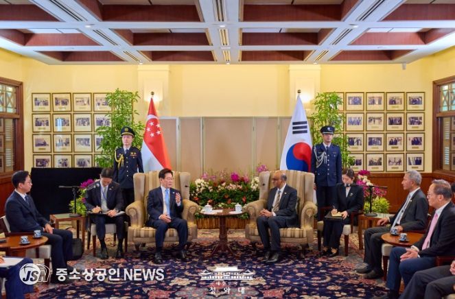 '타르만' 싱가포르 대통령 면담(청와대)