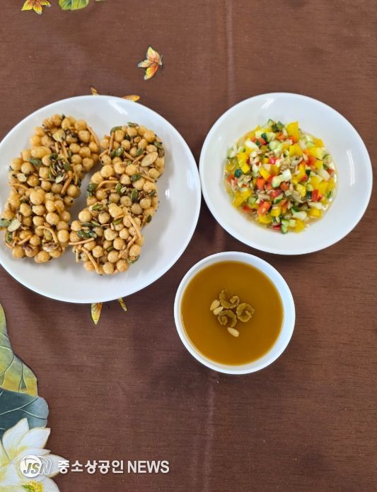 강진 쌀귀리를 활용해, 레시피로 만든 요리.